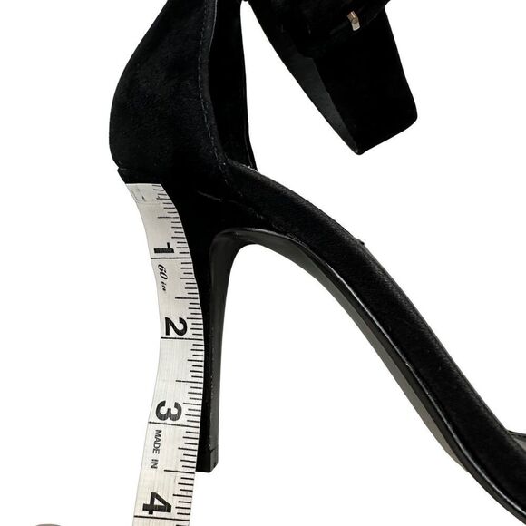 STEVE MADDEN Canastel Black Stiletto Ankle Strap Sandals Sz 8 - Picture 10 of 16